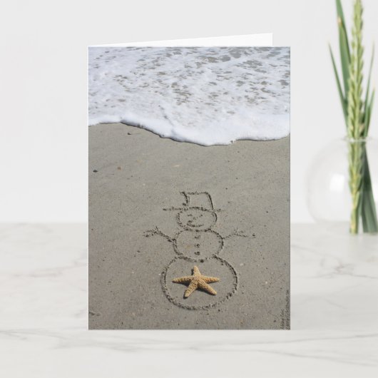 Beachwriteの雪だるま シーズンカード (正面)