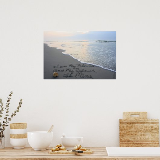 Beachwrite's Song of Solomon 6:3 Horizontal ポスター (キッチン)