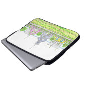 Beachyコテージのラップトップのケース ラップトップスリーブ (正面下部)