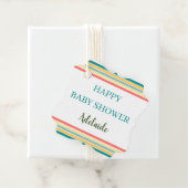 Beachyパーソナライズされた Happy Baby Showerをゲット フェイバータグ (インサイチュ)