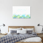 BEACHY海バルミツワーサインインメモリボード キャンバスプリント (インサイチュ (寝室))