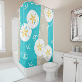 Beachy砂ドル + シギトラック シャワーカーテン (インサイチュ)