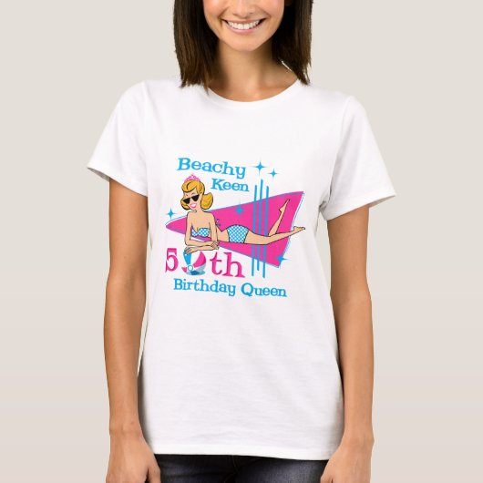 Beachy鋭敏な第50誕生日 Tシャツ (正面)