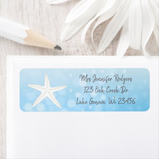 Beachy青いヒトデ ラベル (インサイチュ)