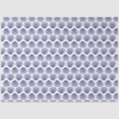 Beachy Blue Scallop Shells Seashells 薄葉紙 (正面)