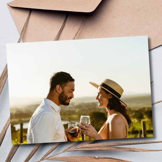 Beachy Boho写真結婚式の日付を保存 セーブザデート