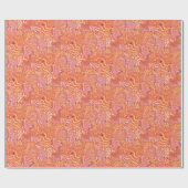 Beachy Boho Seagrass Orange ラッピングペーパー (フラット)