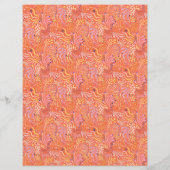 Beachy Boho Seagrass Orange Scrapbook Paper (裏面)