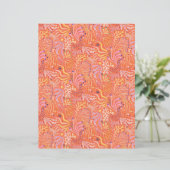 Beachy Boho Seagrass Orange Scrapbook Paper (スタンド正面)