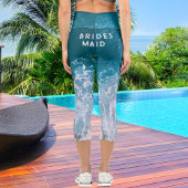 Beachy Bridesmaid capri legings – バックプリント カプリレギンス