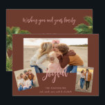 Beachy Collageの写真 シーズンカード<br><div class="desc">Beachy Collage写真のホリデーカード。3枚。ヤシの木。トロピカル</div>