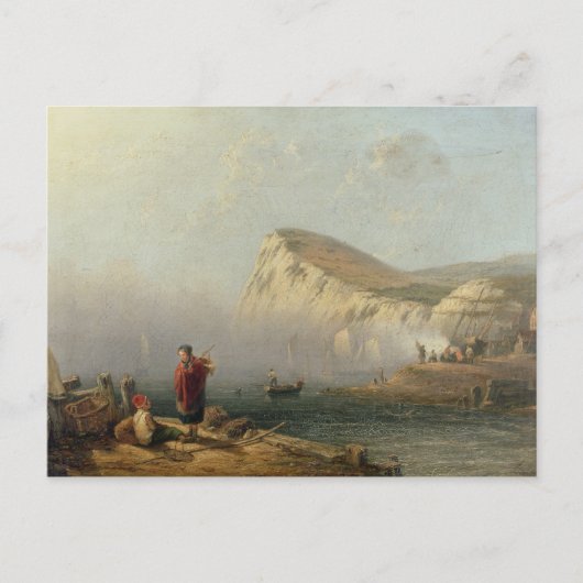 Beachy Head, 1850 (キャンバス上の油) ポストカード (正面)