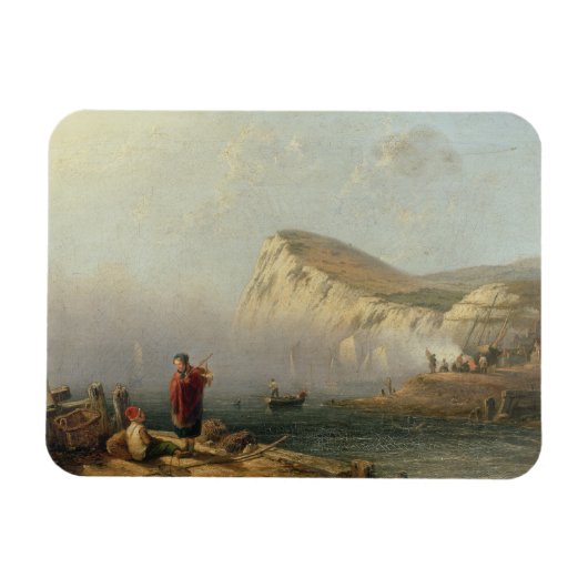 Beachy Head, 1850 (キャンバス上の油) マグネット (横)