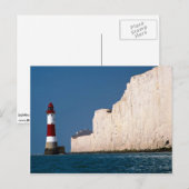 Beachy Head, Eastbourne, East Sussexのライトハウス ポストカード (正面/裏面)