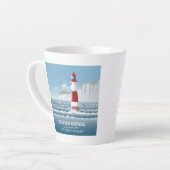 Beachy Head Lighthouse カフェラテマグ (左アングル)
