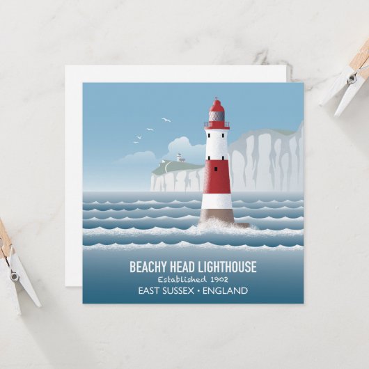 Beachy Head Lighthouse カード (正面/裏面インサイチュ)