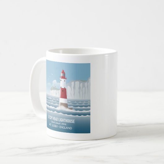 Beachy Head Lighthouse コーヒーマグカップ (正面左)