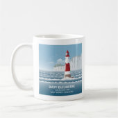 Beachy Head Lighthouse コーヒーマグカップ (左)
