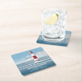 Beachy Head Lighthouse スクエアペーパーコースター (インサイチュ)