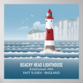 Beachy Head Lighthouse ポスター (正面)