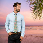 Beachy Monogram Nautilus Tote with Stylish Stripes ネクタイ