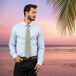 Beachy Monogram Nautilus Tote with Stylish Stripes ネクタイ