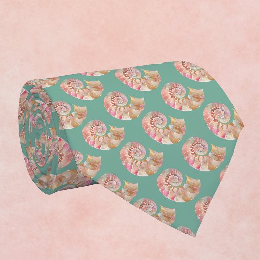 Beachy Monogram Nautilus Tote with Stylish Stripes ネクタイ