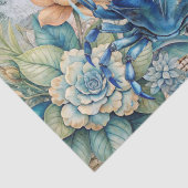 Beachy Pastel  Blue Crab & Shells Decoupage  薄葉紙 (詳細)