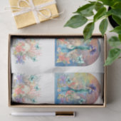 Beachy Pastel  Floral Mermaid & Shells Decoupage 薄葉紙 (ギフト)