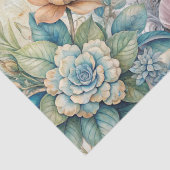 Beachy Pastel Floral Seashells Decoupage  薄葉紙 (詳細)