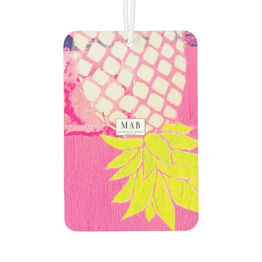 Beachy upside down pineapple air freshener カーエアーフレッシュナー (裏面)