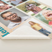 Beachy Vibes Custom Photo and Family Name シェルパブランケット (3/4)