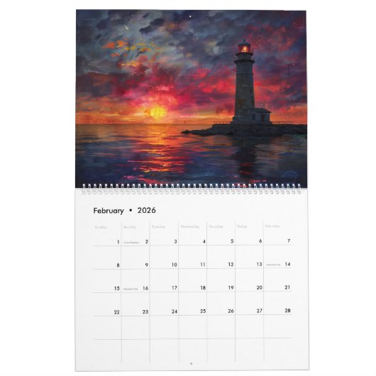Beacon at Dusk Calendar 2026 カレンダー (2月 2026)