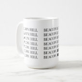 Beacon Hill Boston Mug | Classic Design コーヒーマグカップ (正面左)