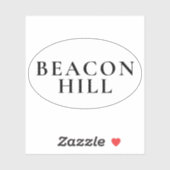 Beacon Hill Boston Preppy Oval Sticker シール (シート)