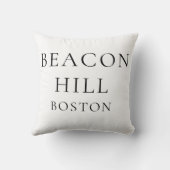 Beacon Hill Boston Preppy Style Throw Pillow クッション (裏面)