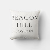 Beacon Hill Boston Preppy Style Throw Pillow クッション (正面)