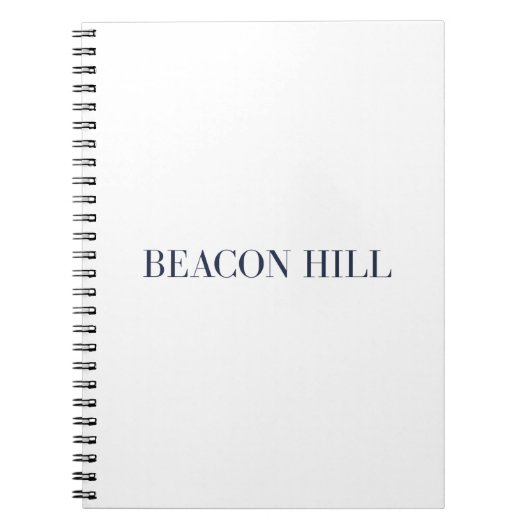 Beacon Hill Notebook | Boston Massachusetts ノートブック (正面)