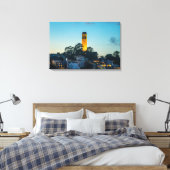 Beacon Over California Bay Lighthouse Art Print  キャンバスプリント (インサイチュ (寝室))