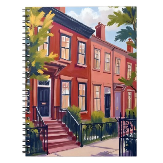 Beacon Street Boston Massachusetts ノートブック (正面)