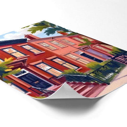 Beacon Street Boston Massachusetts Art ポスター (角)