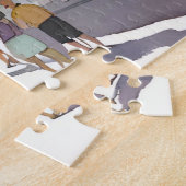 Beacon Street Summer | Boston, MA Watercolor ジグソーパズル (側面)