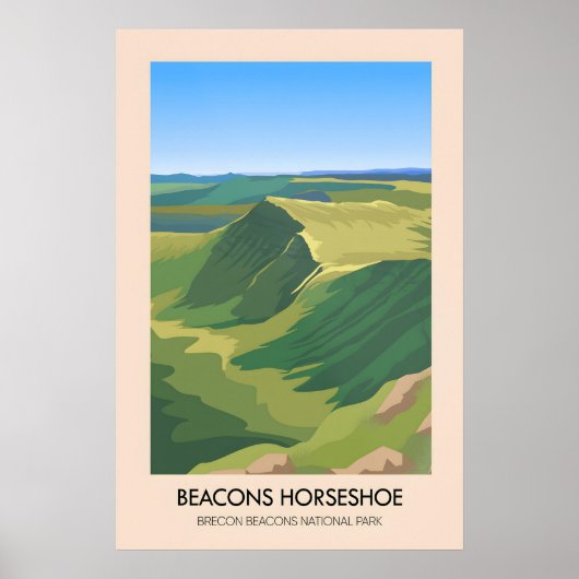 Beacons Horseshoe Brecon Beacons National Park ポスター (正面)