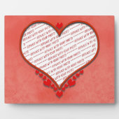 Beaded Heart Photo Frame フォトプラーク (正面)