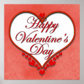 Beaded Heart Valentine ポスター (正面)