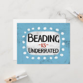 Beadingは過小評価されているグリーティングカード カード (正面/裏面インサイチュ)