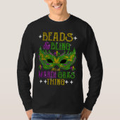 Beads And Bling It's A Mardi Gras Thing Cute Carni Tシャツ (正面)