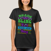 Beads And Bling It's A Mardi Gras Thing  Men Women Tシャツ (正面)