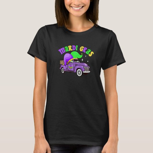Beads Mardi Gras Truck Mardi Gras Hat Kids Boys Gi Tシャツ (正面)