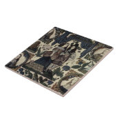 Beadwork刺繍チャールズ2世と彼の女王 タイル (側面)